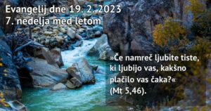 Read more about the article Nedeljska misel – 19.2.2023