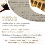 Marijanska pobožnost in predstavitev knjige Tomaža Simčiča